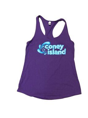 Coney Island Purple Womens Racerback Tank Top By Next Level Ideal T